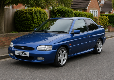 Blue-coupe-on-suburban-street-1